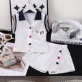 Children's clothing  cross-border kitten pattern white tops+shortssuitgirl new