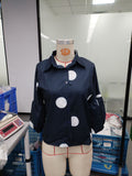 new women's french style blouse - spring chiffon polka dot five-point bubble sleeve fashionable elegant shirt