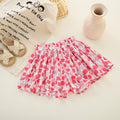 Girls' shorts summer outfit - lightweight, versatile, casual, loose-fit cotton rayon skort - stylish and chic pleated skirt pants for kids