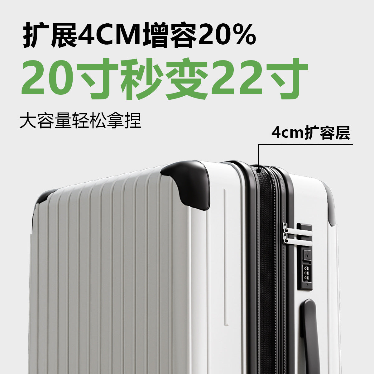 Large-capacity suitcase men's new products in 2025 can be expanded, strong and durable 28-inch password women's box universal wheel