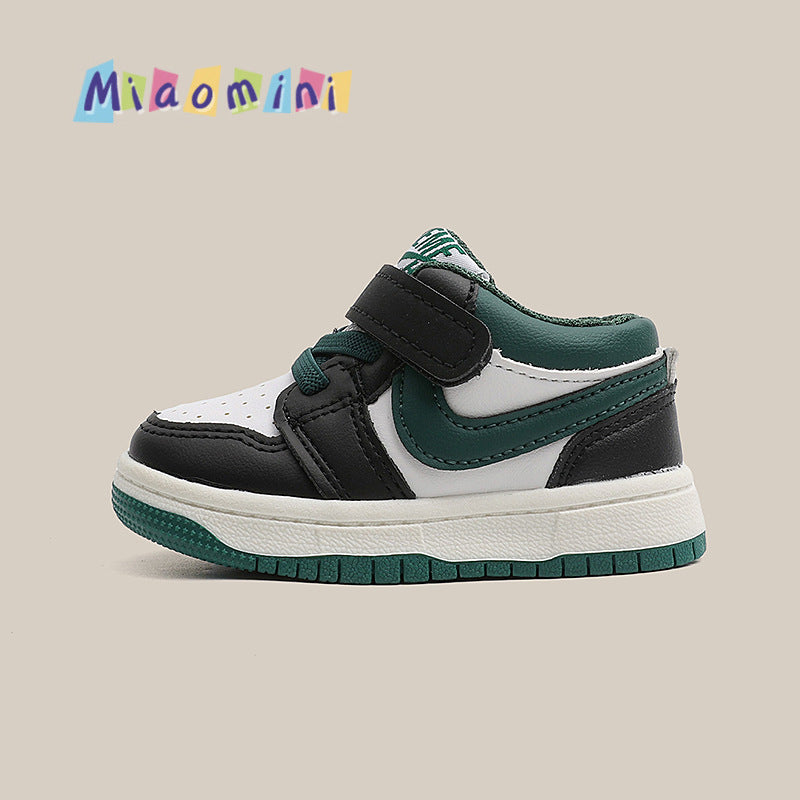 Kids' athletic shoes - boys' and girls' sneakers -  spring/autumn new korean style - boys' baby shoes - white sneakers - first walking shoes