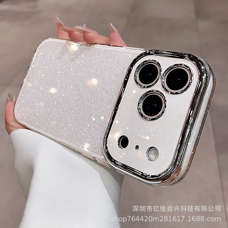 Jelly glitter: instantly transform your phone with 17 large view windows - iphone 16 pro max case, apple 17 trending protective cover