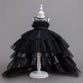 hot seller: girls' train dress - high-low mesh party dress for girls' birthday princess party -