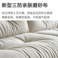 Foshan factory personalized cloud sofa italian living room straight row all-in-one cream style small apartment fabric sofa
