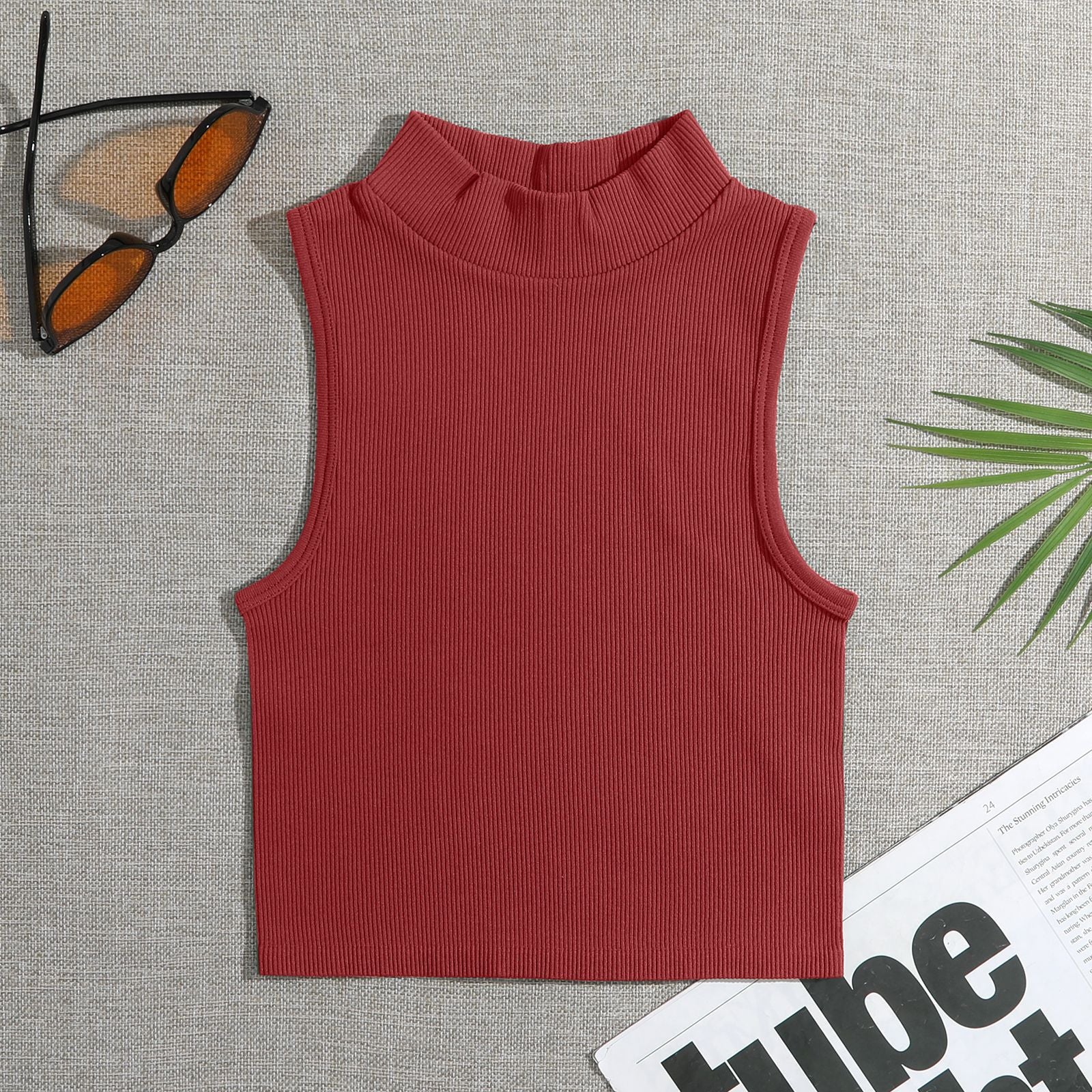 primer autumn and winter threaded turtleneck vest nylon  sports bra quick-drying yoga clothing underwear