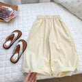 Girls' vest set : new plaid style, trendy summer top and wide-leg pants, mori girl two-piece outfit
