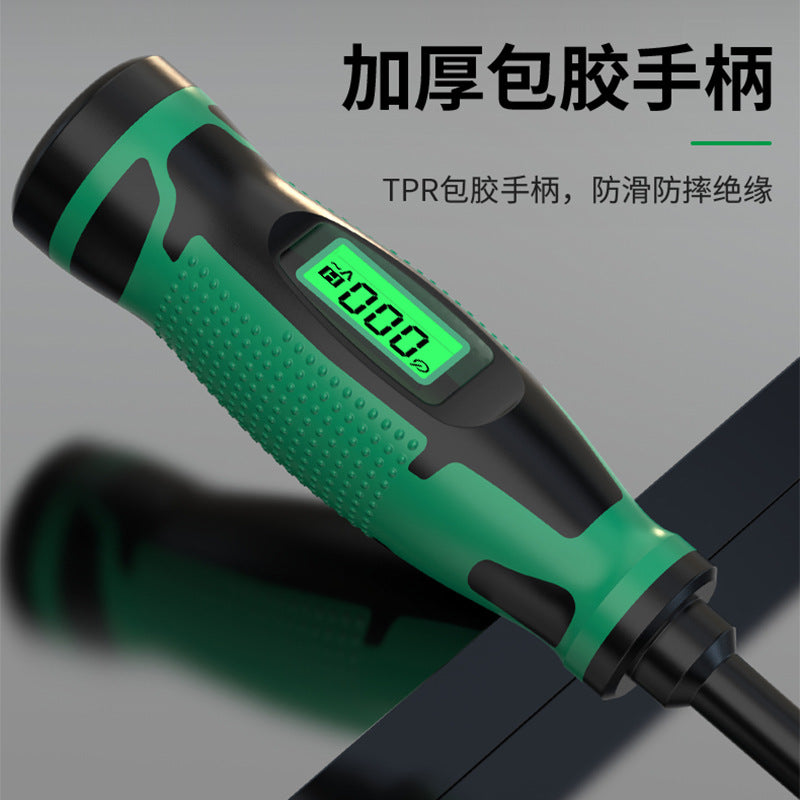 Smart digital display non-contact voltage tester screwdriver (phillips/slotted) - multifunctional electrical testing tool