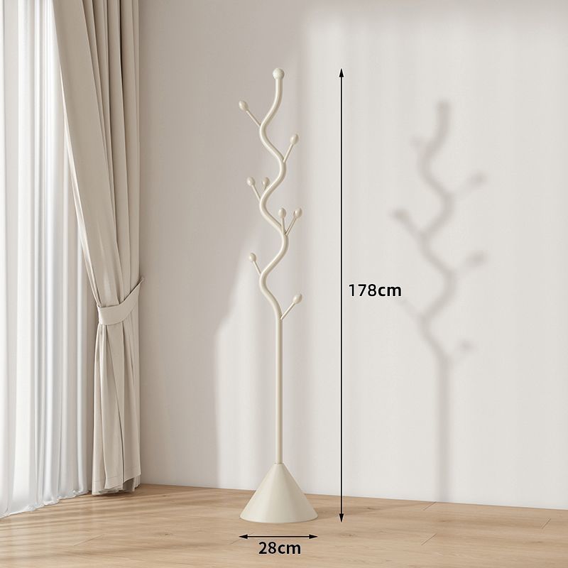 Casual clothes hanger italianaccessible luxury bedroom accessible luxury storage cream for home space floor-standing clothes coat rack shelf