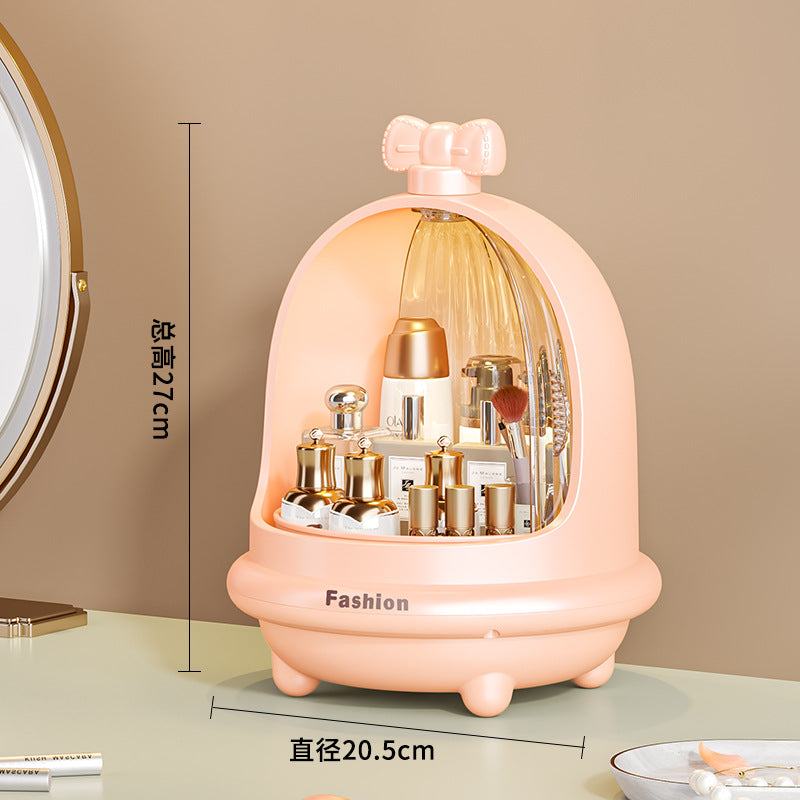 Rotating Cosmetics Storage Box Desktop Drawer Skin Care Products Dust Cabinet Premium Sense Dresser Large Capacity Shelf