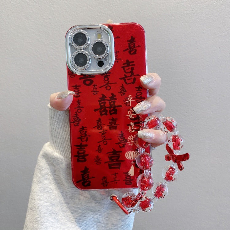 New year swirl case for apple 16 pro - "may all your es come true" phone case for iphone 11 with lens film protection