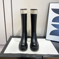 Personalized products thick heel thick sole black hidden heel not over the knee casual long boots girls boots knight boots