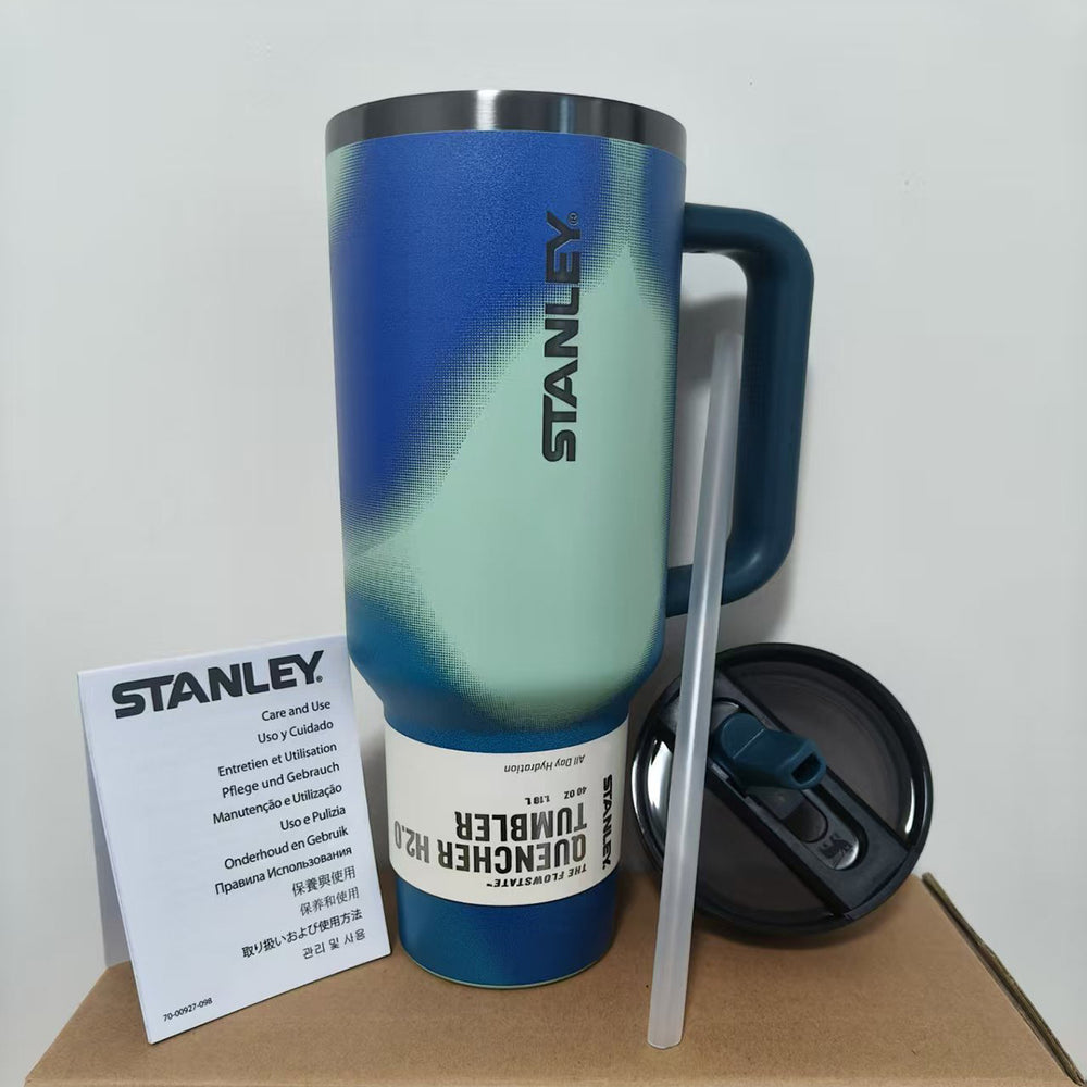 Amazon stanley 3rd generation ice cup 304 stainless steel vacuum insulated cup outdoor portable foldable straw cup