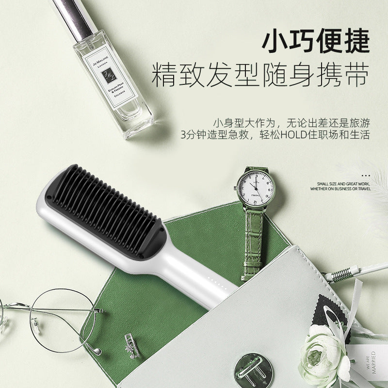 Cross-border popular Golden Rice straight hair comb straight curling iron student party splint electric straight hair care curling device manufacturer