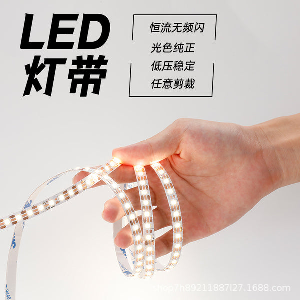 Wholesale light strip led2835 single row 12V24 hair linear low voltage self-adhesive light strip home improvement ceiling linear atmosphere light