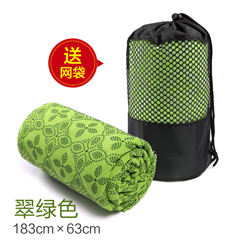 Wholesale yoga mat towels: sweat-absorbent, non-slip, professional, portable, machine washable, ultra-thin sports yoga mat towel blanket
