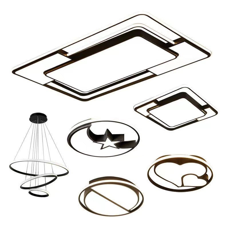 Living room light modern simple atmosphere led ceiling light bedroom master household large lighting lighting whole house package combination