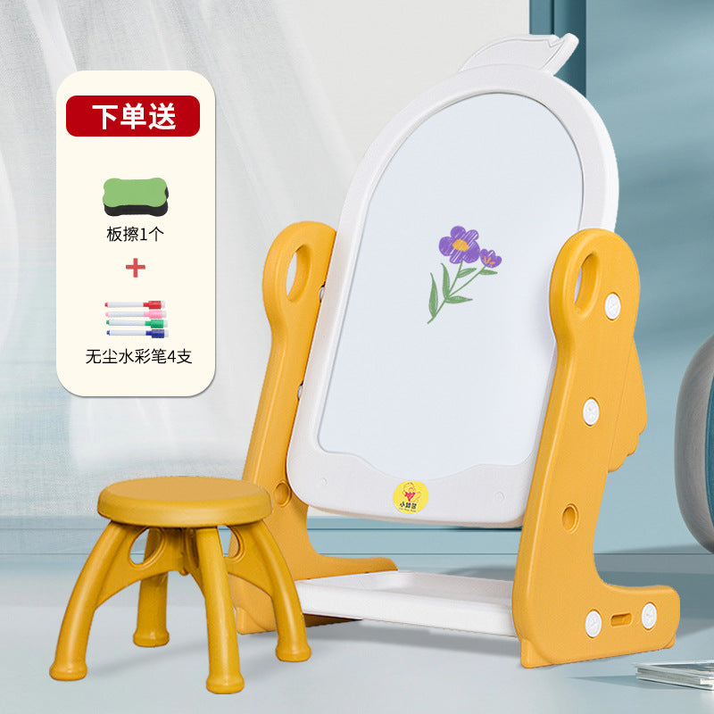 Children's drawing board Magnetic writing board Dust-free easel Table and chair drawing drawing board Household graffiti Toddler baby whiteboard