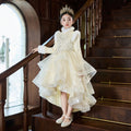 Girls' winter formal dresses  new collection: thickened train gowns, flower girl wedding dresses, banquet dresses, birthday princess dresses for girls