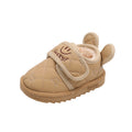 Baby snow boots winter style fleece-lined cotton shoes infant kids toddler shoes children's baby shoes k-style milk tea smiley face
