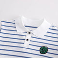 Children's denim shorts overalls polo shirtstripestwo-piece setsummerk-style 0-3 years old small and medium-sized children new arrivalin stock