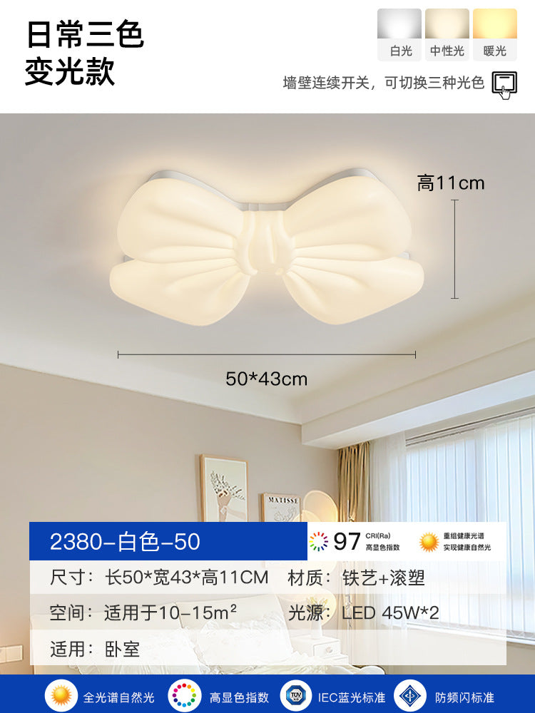 Guangdong Zhongshan Lighting Warm and Romantic Children's Room Bedroom Light Log Cream Wind Flower Master Bedroom Ceiling Light