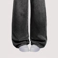 independent station teen girls' jeans - new loose fit straight leg casual pants