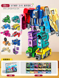 Digital transformation combination robot king kong mecha children's educational assemble building blocks boy toy letter autobot