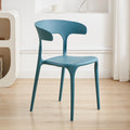 Scandinaviancasual modern thickened plastic chair for home dining table and chairs stackable back chair stool desk horn chair