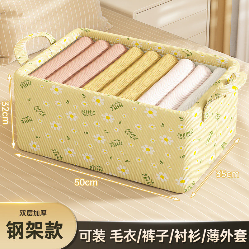 Clothes, pants storage box, household wardrobe, clothes sorting box, drawer, fabric classification, foldable storage frame