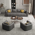 Nordic business lounge sofa and coffee table set - ideal for hotel lobbies, clubs, and reception areas - straight-row negotiation sofa table and chairs