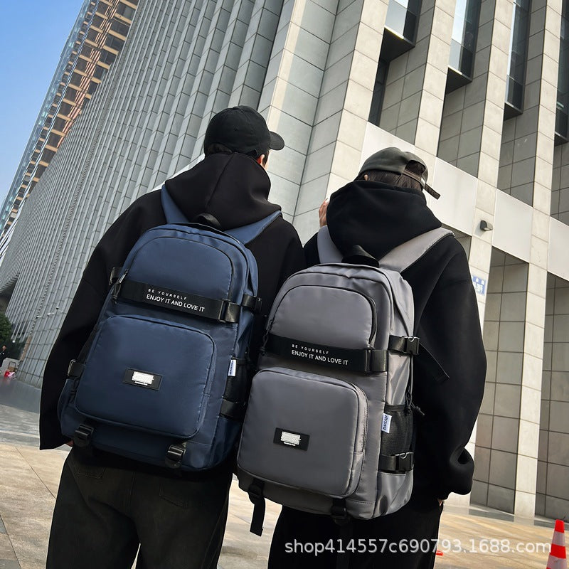 Backpack casual urban style classy school bag junior high school student school bag work clothingcasual travel couple college student school bag
