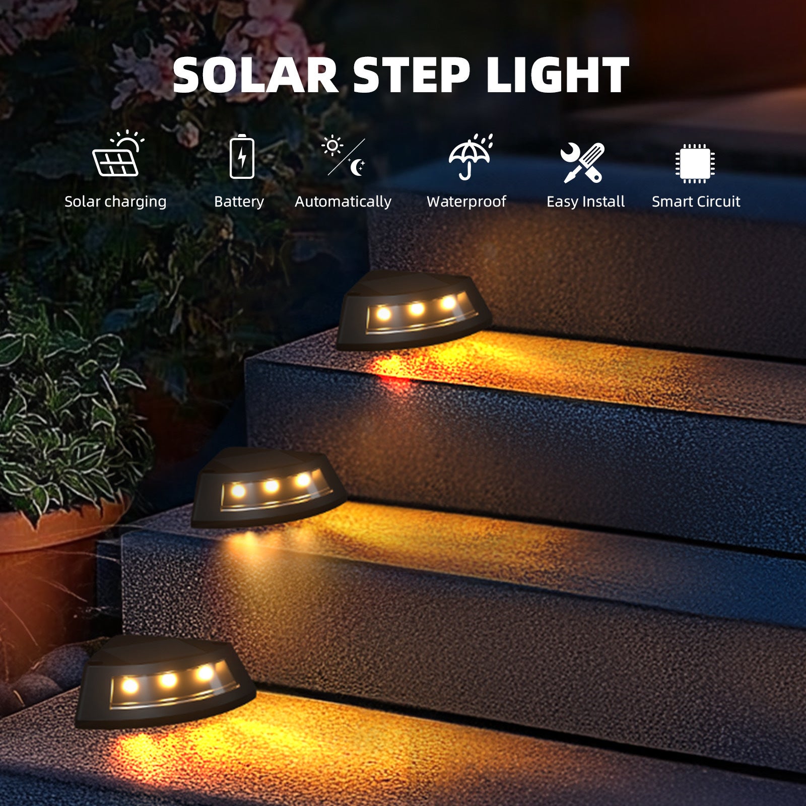 Solar trail light Outdoor waterproof automatic induction LED night light Garden lawn lighting Energy-saving and environmentally friendly decoration