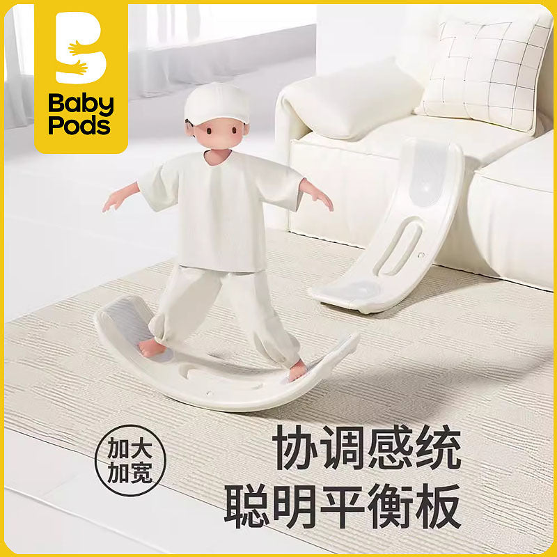 Babypods children balance board seesaw sensory integration training home baby indoor smart board curved board toys