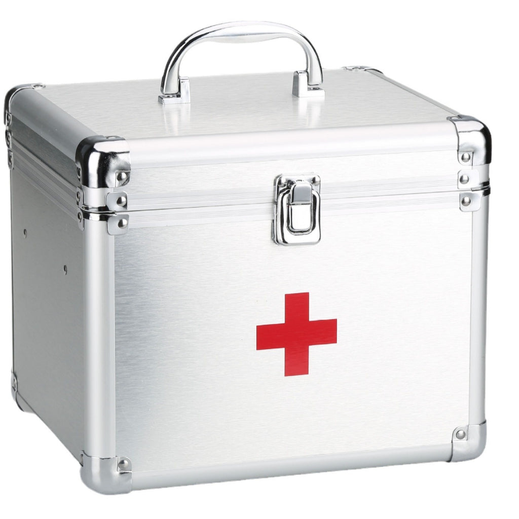 Aluminum alloy medical box, household multi-layer storage box, doctor's visit box, first aid box, small emergency medical box