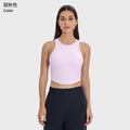 Vertical rib 2.0 new arrival quick-drying sports vest with chest pad tops sleeveless back yoga wear dss082