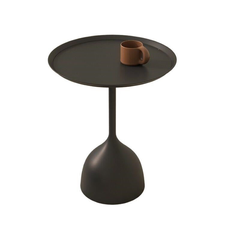 Casual side table small apartment iron art small round table cream style sofa side small coffee table bedside iron art coffee table corner table
