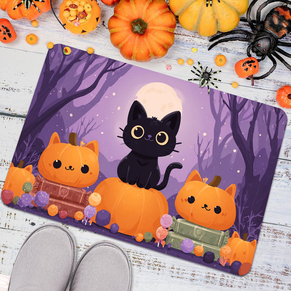 printing soft diatom Halloween mud floor mat household bathroom door floor mat wear-resistant bathroom floor mat