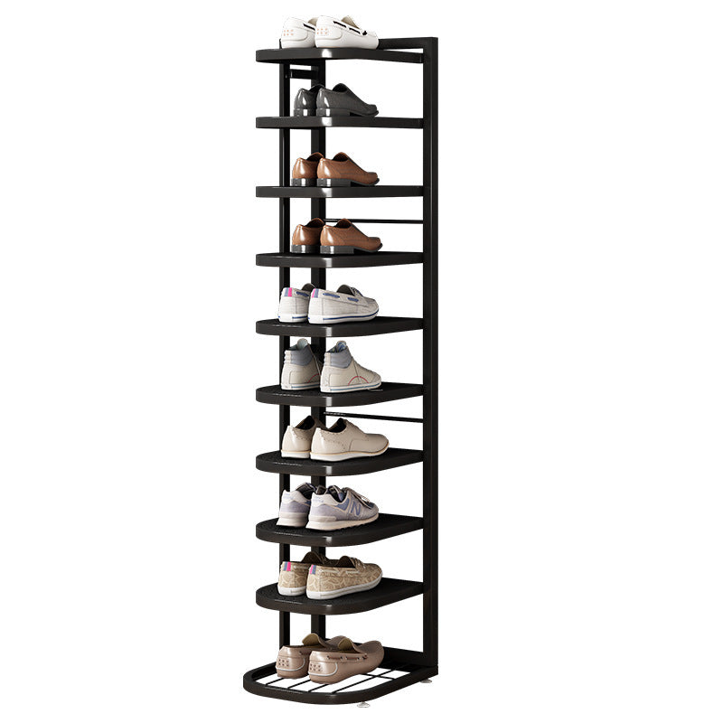 Simple metal shoe rack, small narrow shoe rack, dormitory occupies a small entrance, multi-layer shoe storage shoe rack in the corridor outside the door