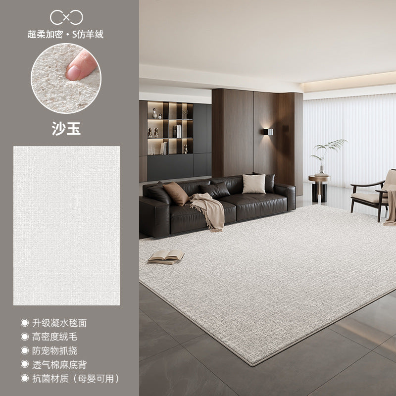 Distributed carpet living room new arrival no-wash and wipeable accessible luxuryclassy waterproof and stain-resistant floor mat modern casual bedside blanket