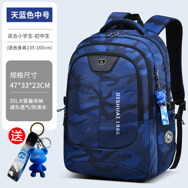 2026 new school backpack for middle and high school boys - extra large capacity, ergonomic, and lightweight