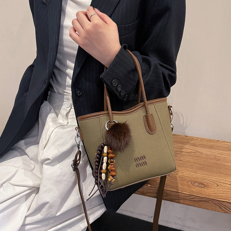 retro satchel bag for women 2025new arrivaltrendyeasiest for match shoulder crossbody bag classy sense work clothing bucket bag