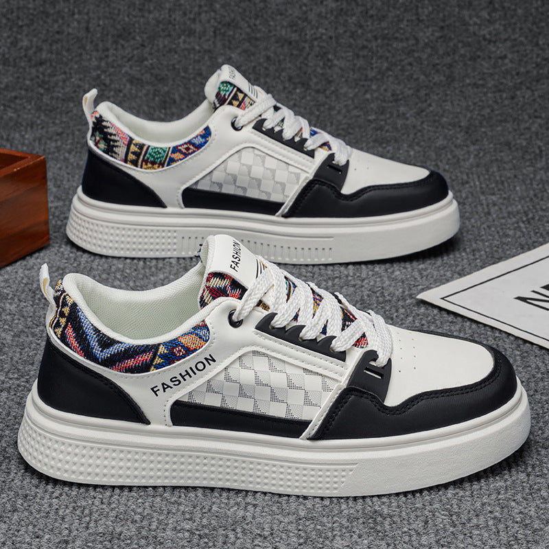 Men's shoes 2026 new spring fashion versatile men's casual white sneakers soft sole athletic breathable student trendy shoes