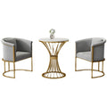 Minimalist sales office negotiation table and chair set, casual round table, hotel/beauty salon booth, business reception sofa