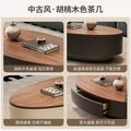 Medieval style wooden coffee table wabi-sabi style frenchretrofor home living room small apartment designer classy sense tea table