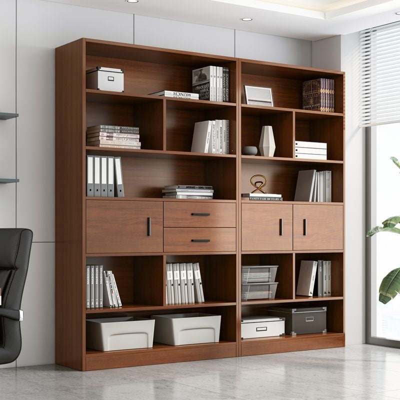 Bookcase floor-standing locker for home living room display cabinet wall-mounted storage locker bedroom with door dust-proof bookshelf