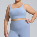European and american plus size lycra sports bra, high-impact shockproof sports vest, women's lulu style seamless yoga bra