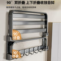 Towel rack bathroom punch-free bath towel rack all-in-one hanging rack kit toilet bathroom bathroom storage rack complete collection