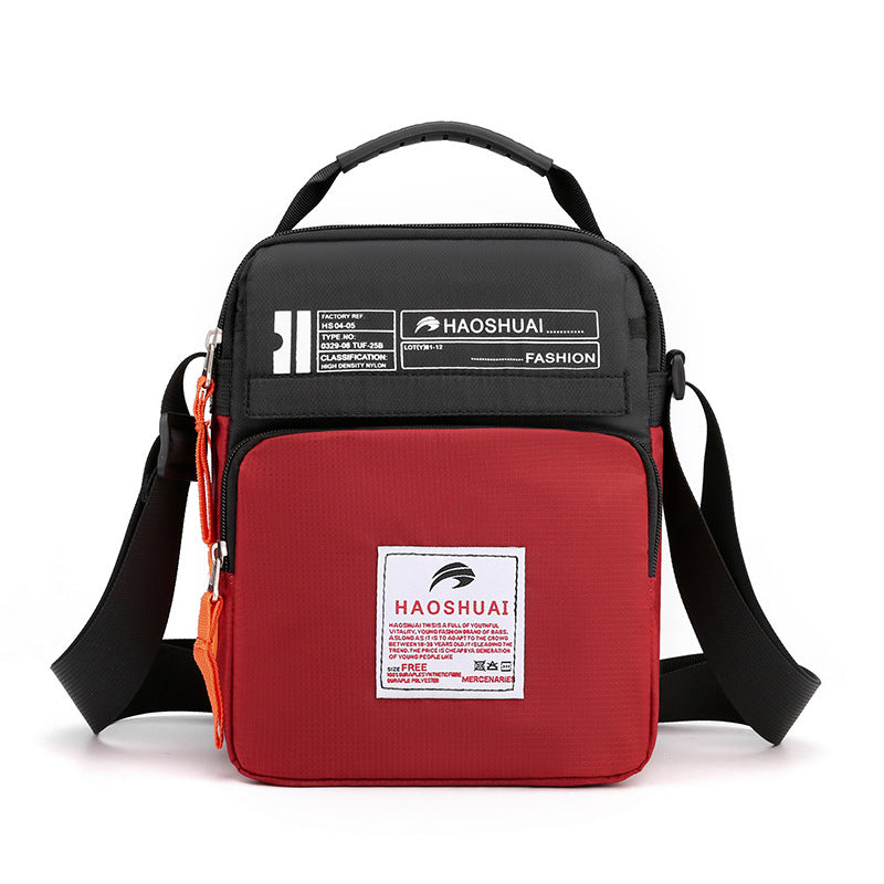 Cross-border new men and women messenger bag fashion casual shoulder bag sports bag outdoor waterproof satchel one piece delivery
