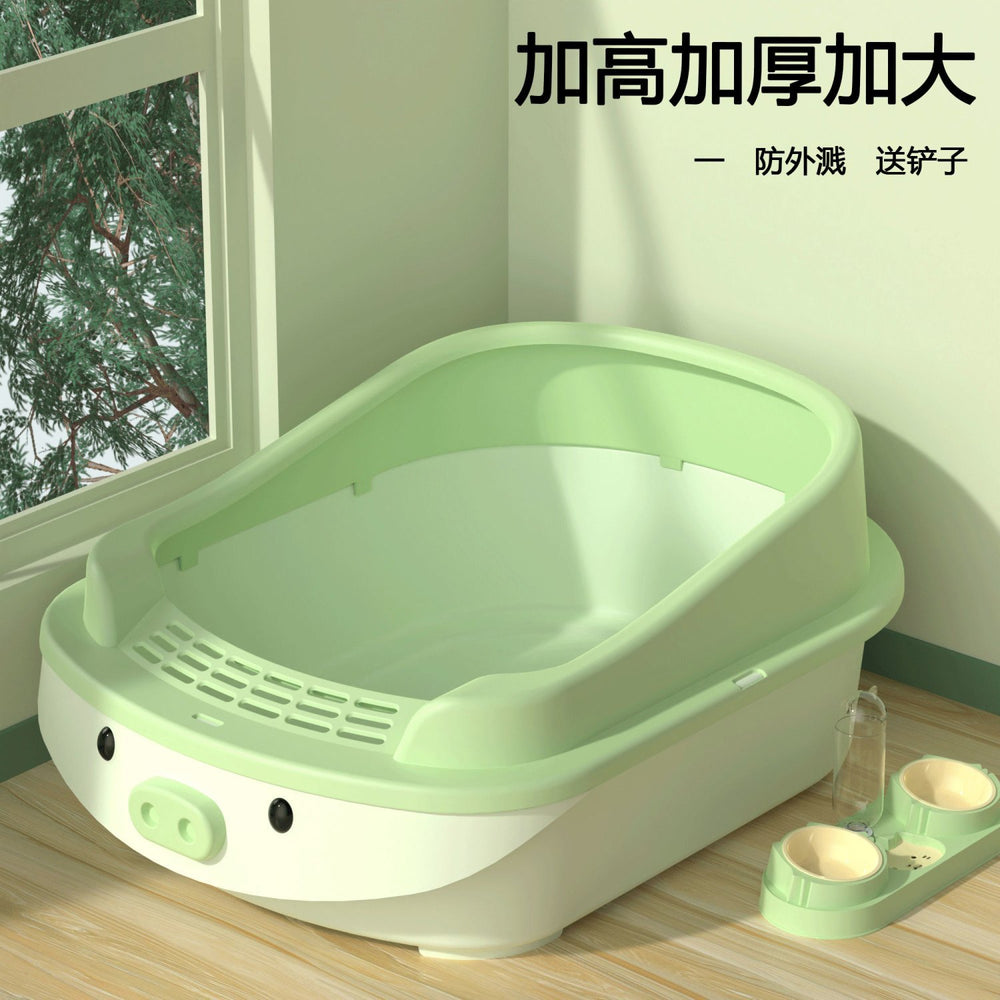 Cat litter box deodorizing filter cat supplies complete range of oblique turnover boxes cat litter box cat litter box extra large durable cheap