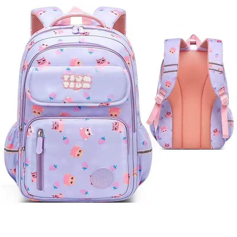 New primary school school bag boys and girls 1-2-3 -4-56 grades cartoon cute children backpack large capacity